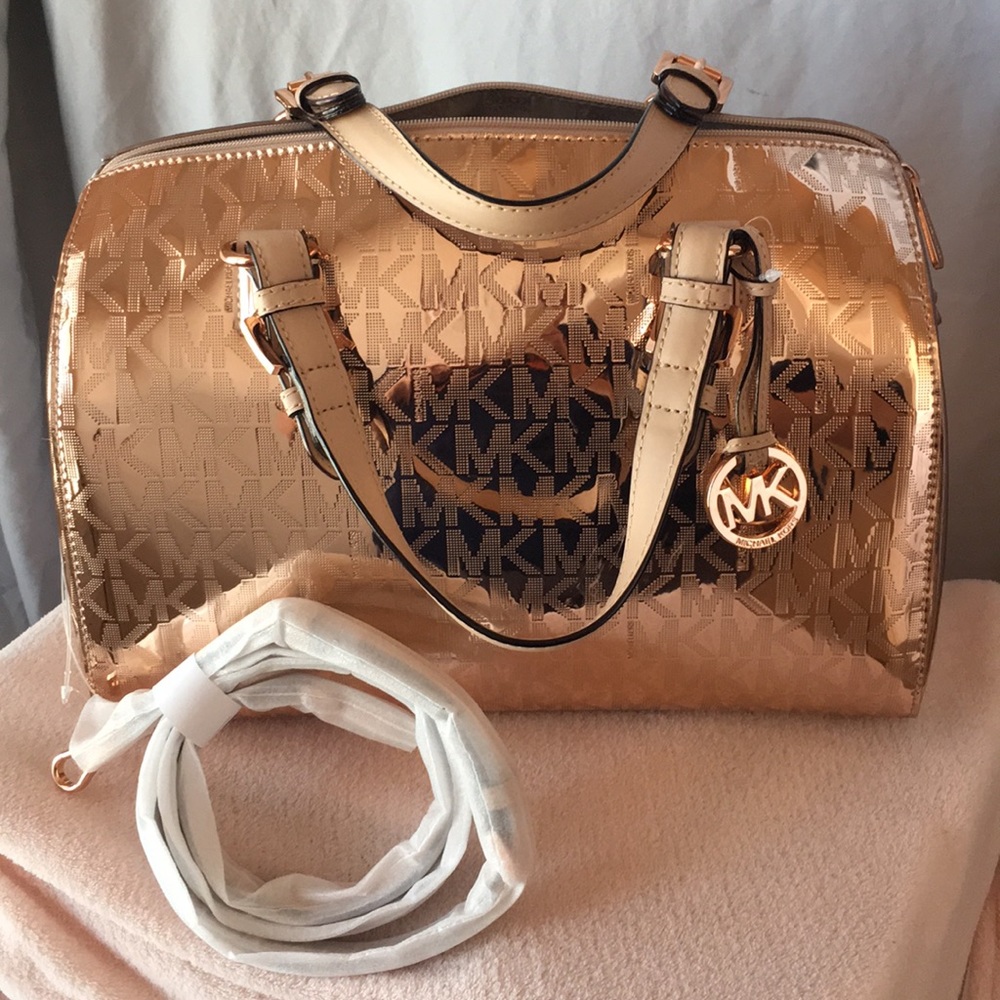 Rose Gold Large MK Grayson Satchel 👜